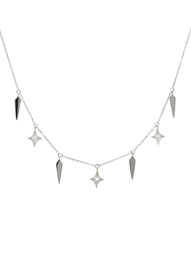 Jac + Jo Collier de Diamants Poignards Gothiques
