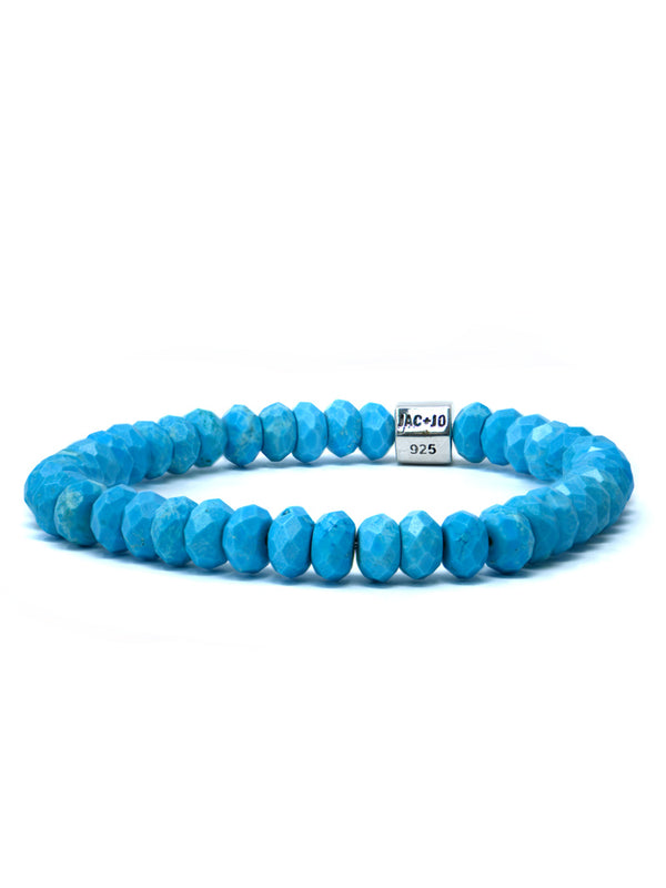 Jac +Jo Bracelet Âme Turquoise en Rondelle