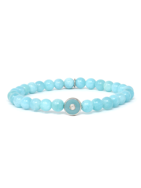 Jac+Jo Soul Round Eye Amazonite Enamel Bracelet