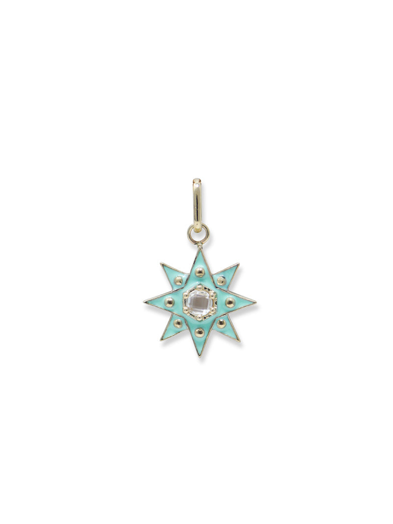 Jac+Jo Enamel Vintage Star Pendant Charm