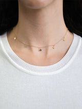 Jac+Jo Gold Gothic Charm Station Necklace