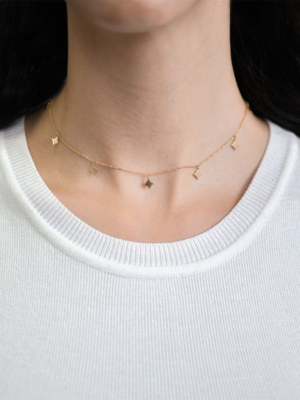 Collier Jac+Jo ras du cou étoile gothique 