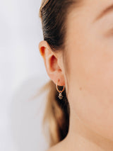 Mel Soldera Hamsa Single Hoop