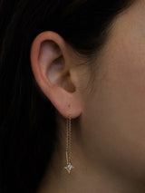Boucles d'oreilles Jac+Jo Gothic Threader Diamond