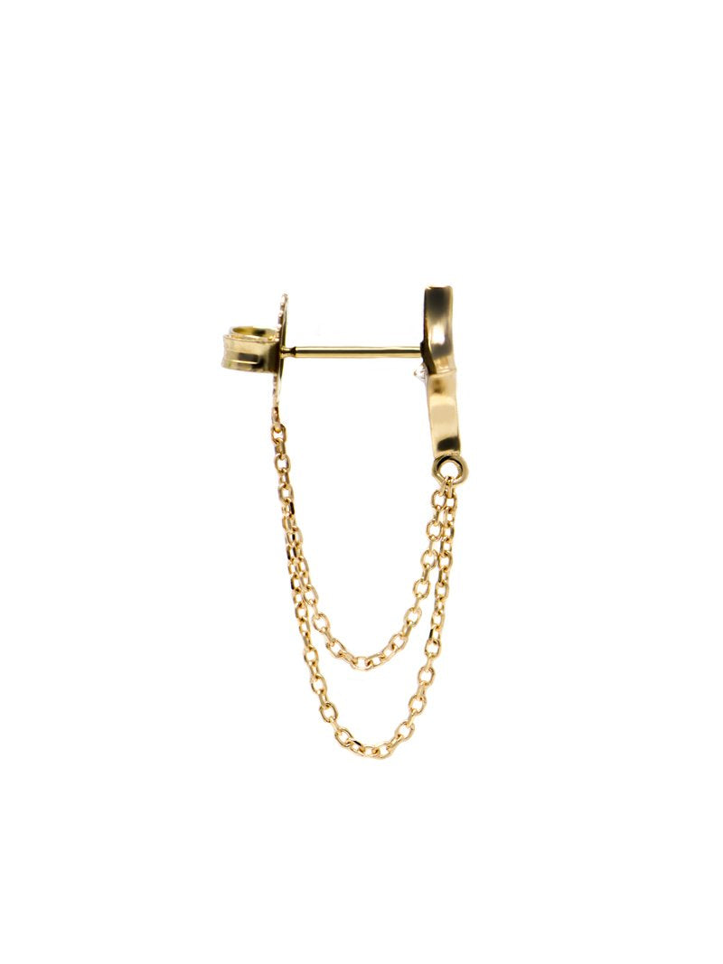 Jac+Jo Gothic Diamond Chain Earrings