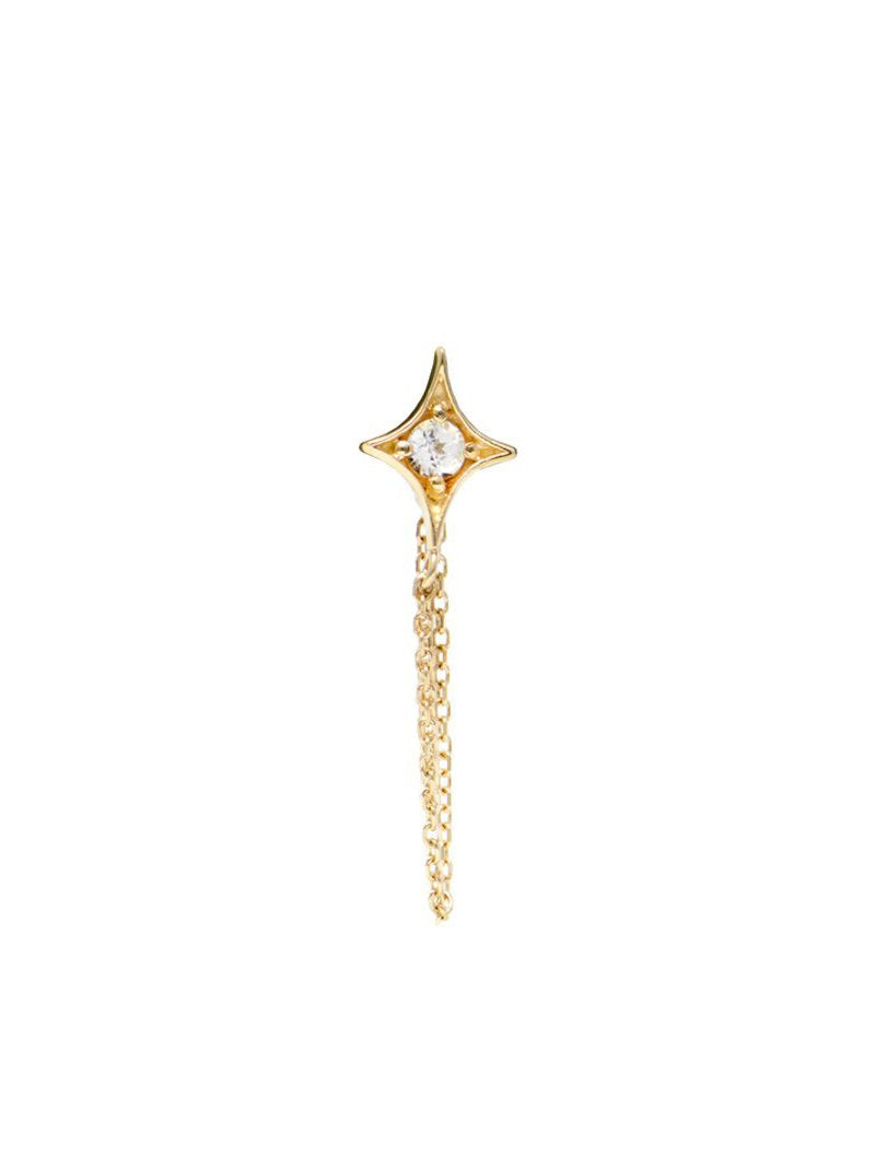 Jac+Jo Gothic Diamond Chain Earrings
