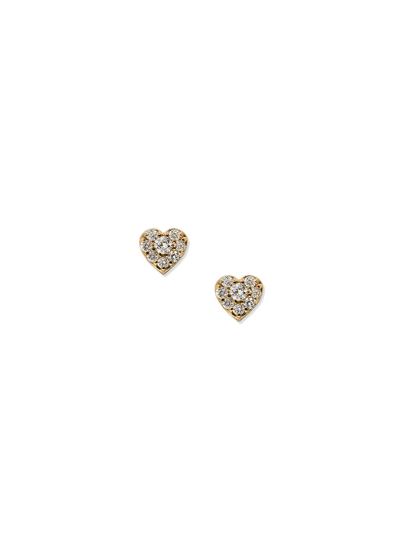 Jac + Jo Clous d’Oreilles Icône Cœur Pavé