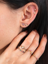 Classique Bague Pavé Mauvais Oeil