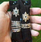Aztec Starburst Zig Zag Ring
