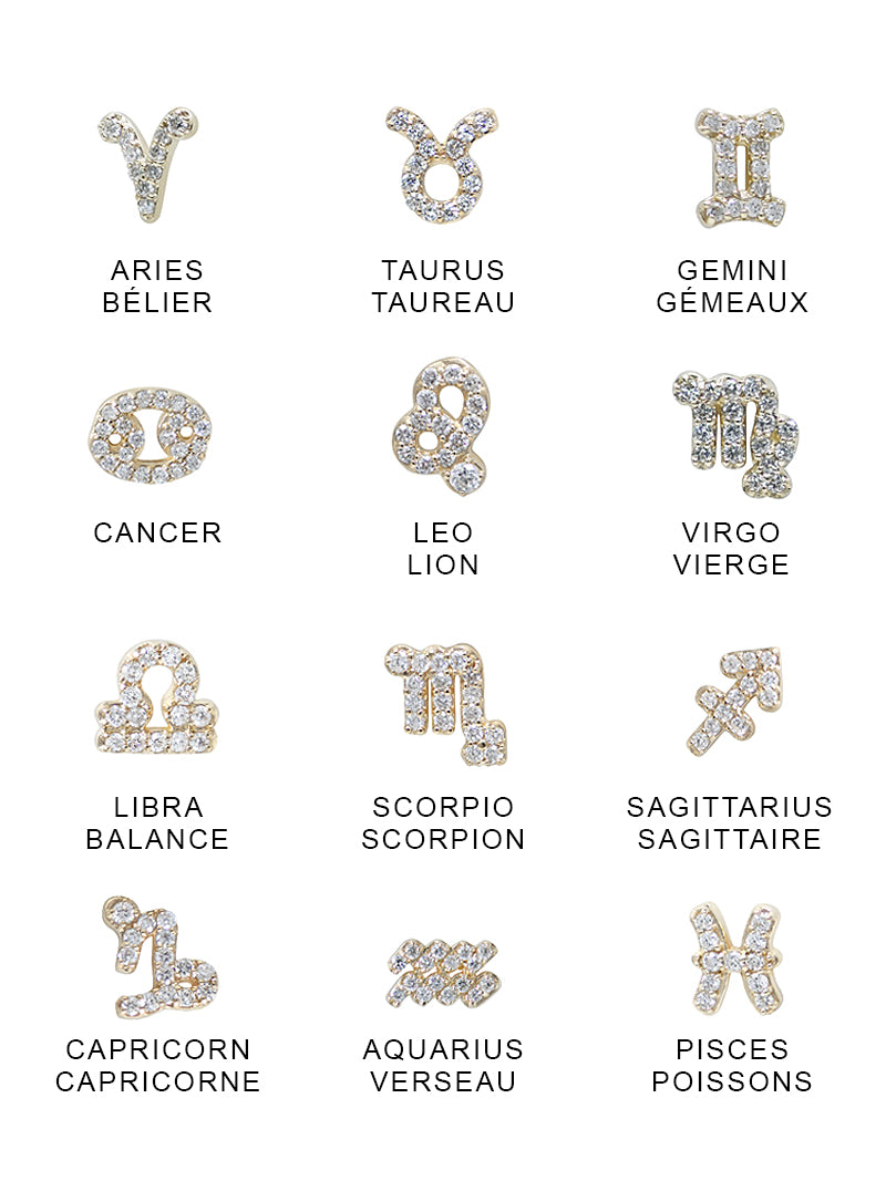 Love Letter Pavé Zodiac Necklace