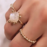 Bague Dew Drop Marine Slice
