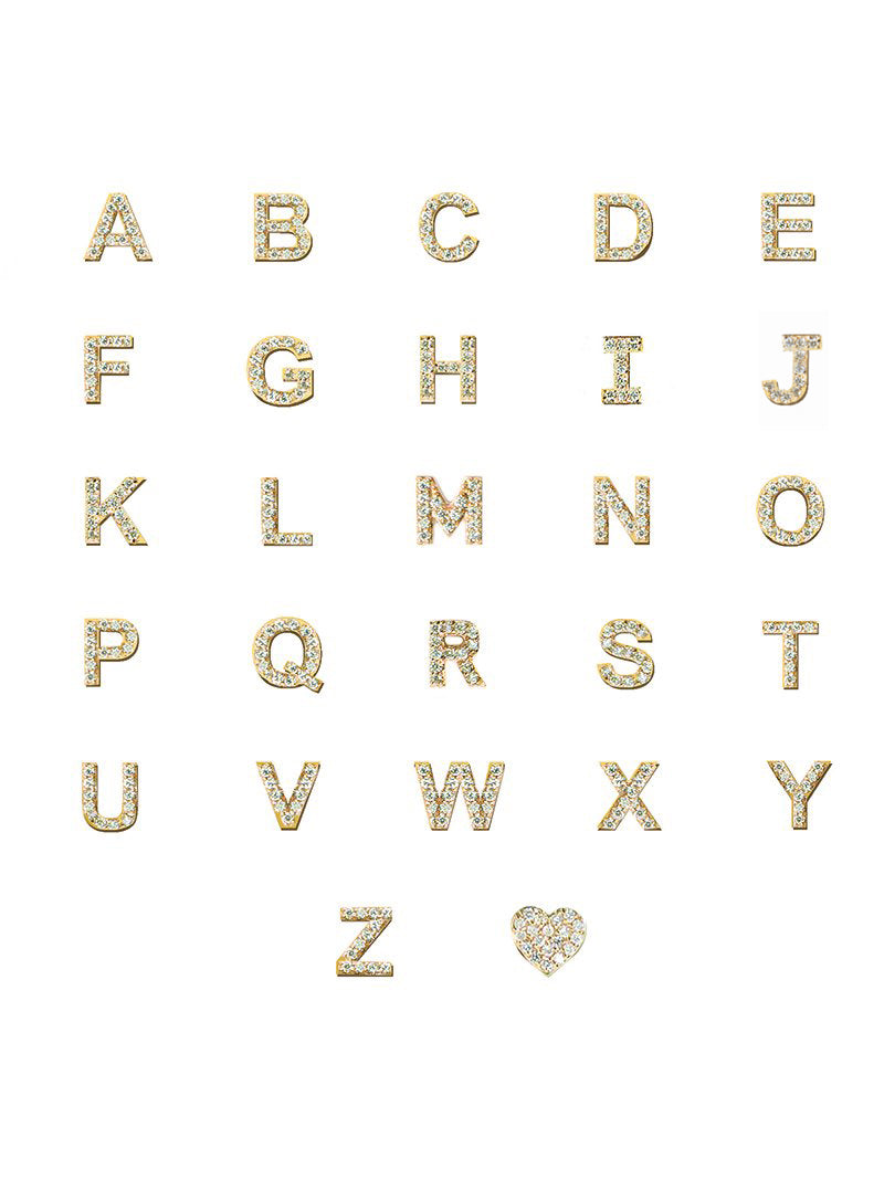 Best Sellers - Love Letter Pavé Initial Stud