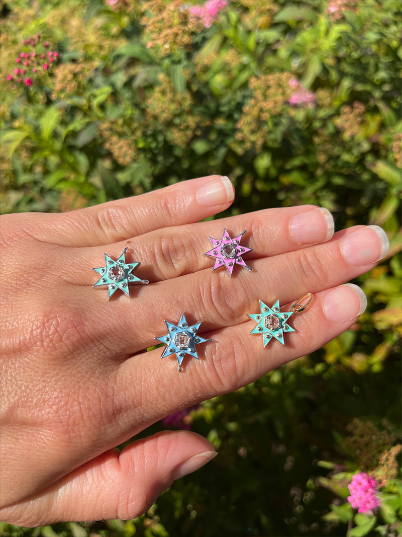 Jac+Jo Enamel Vintage Star Pendant Charm