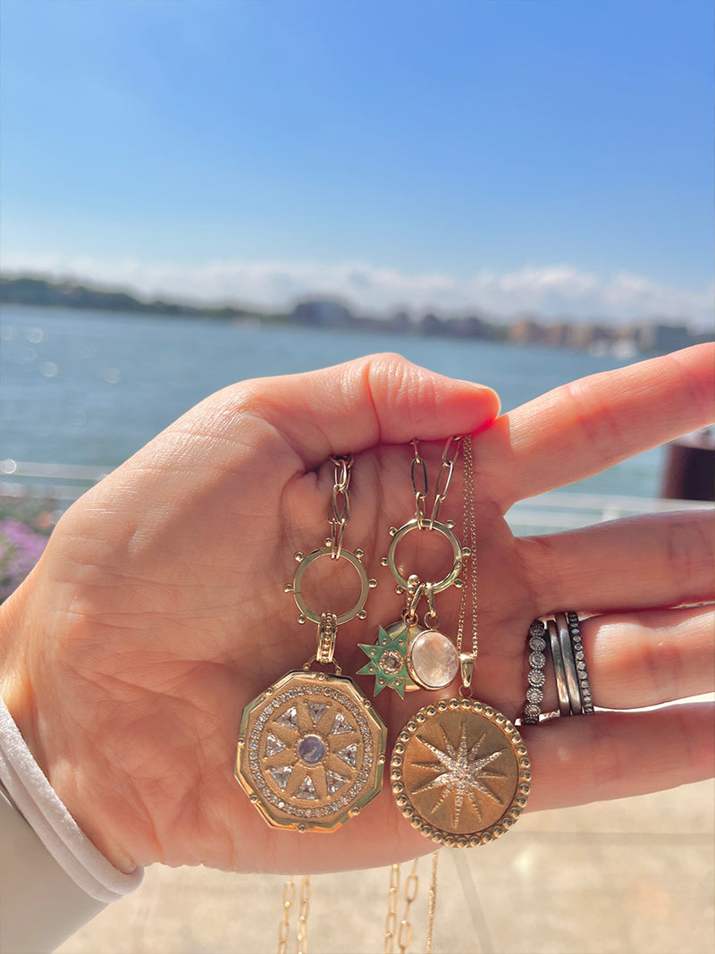 Jac+Jo Enamel Vintage Star Pendant Charm