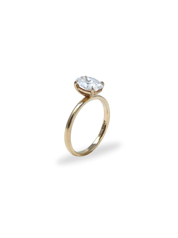 Bague de Fiançailles en Diamant Taille Coussin