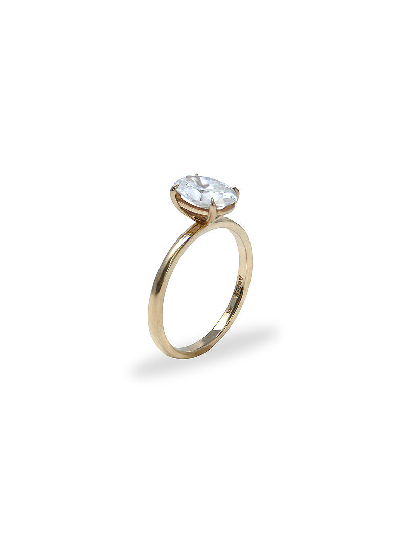 Bague de Fiançailles en Diamant Taille Coussin