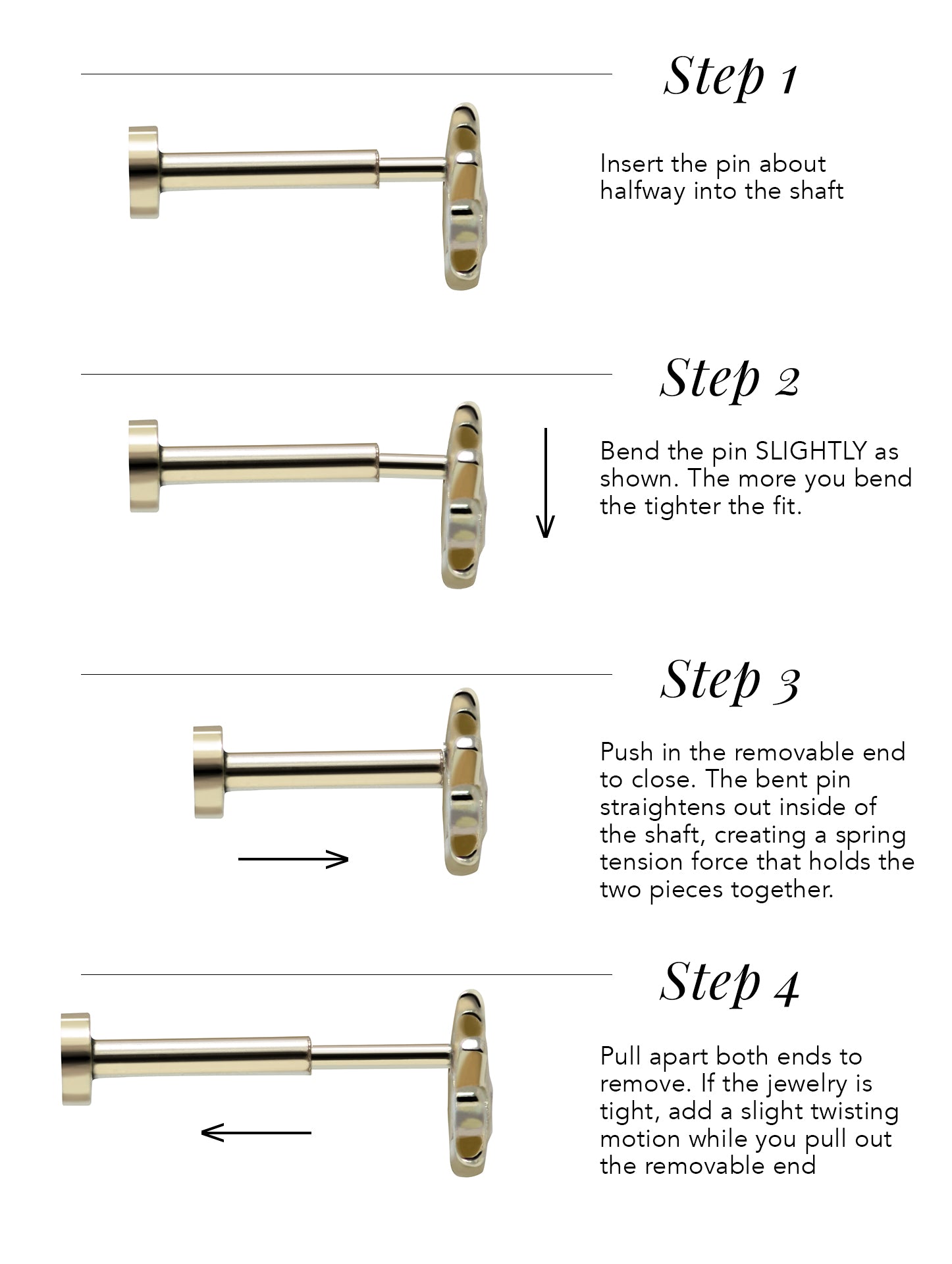 Bench Tip 4 - How To Adjust Earring Backs