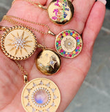 Rainbow Sapphire Love Locket