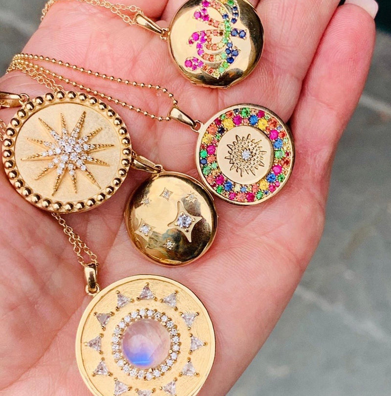 Rainbow Sapphire Love Locket