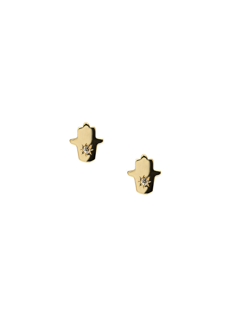 Jac + Jo Clous d’Oreilles Icône Hamsa