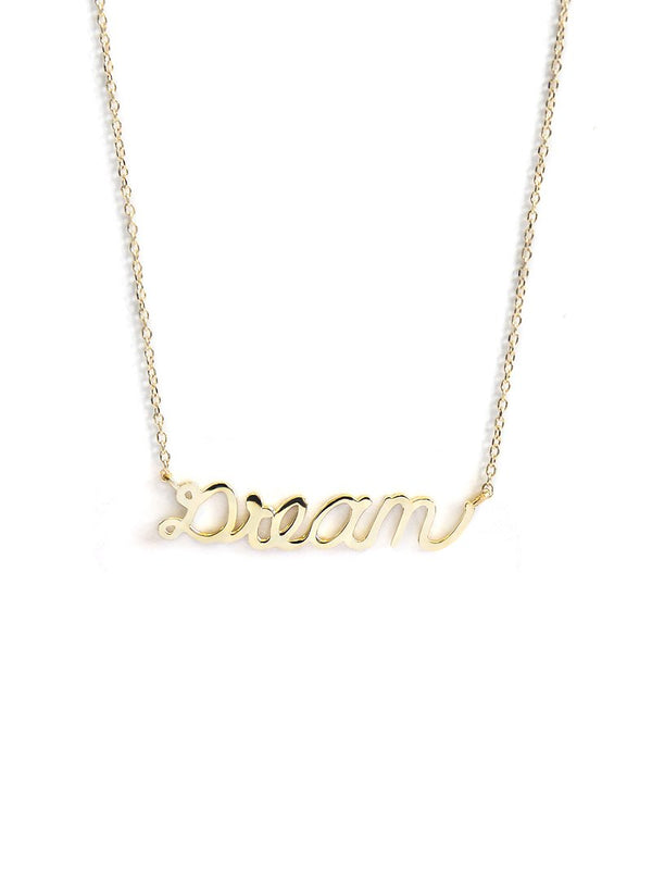 Jac+Jo Script Dream Necklace