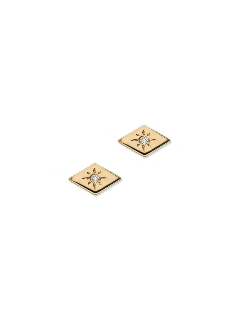 Jac+Jo Icon Vintage Star Rhombus Studs