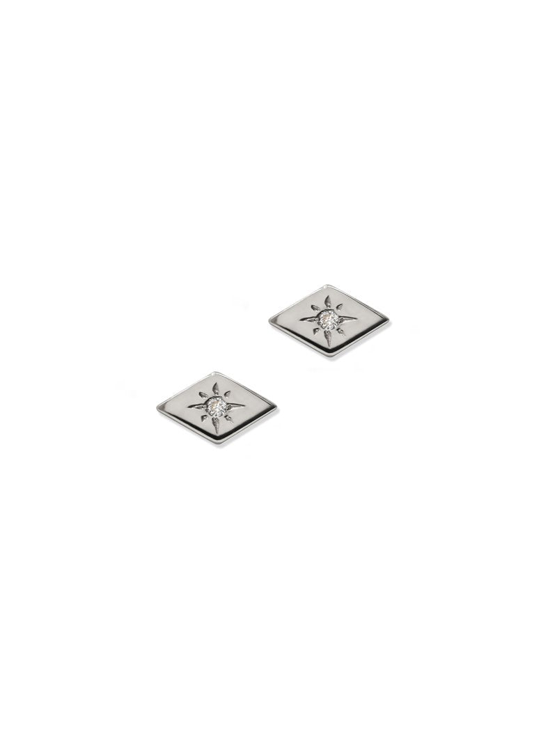Jac + Jo Clous d’Oreilles Icône Étoile Vintage Losange