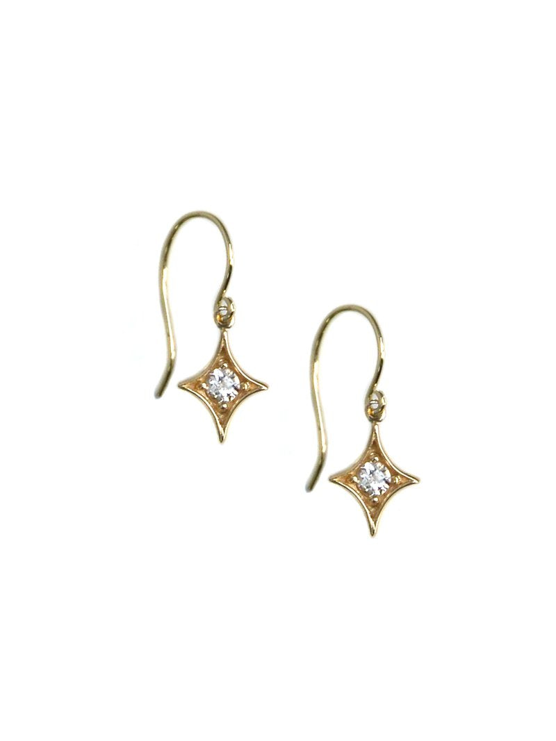 Jac+Jo Gothic Diamond Hanging Earrings