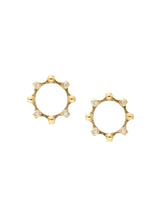 Jac+Jo Cog Open Circle Studs