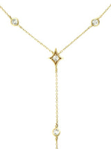 Jac+Jo Gothic Diamond Y Necklace