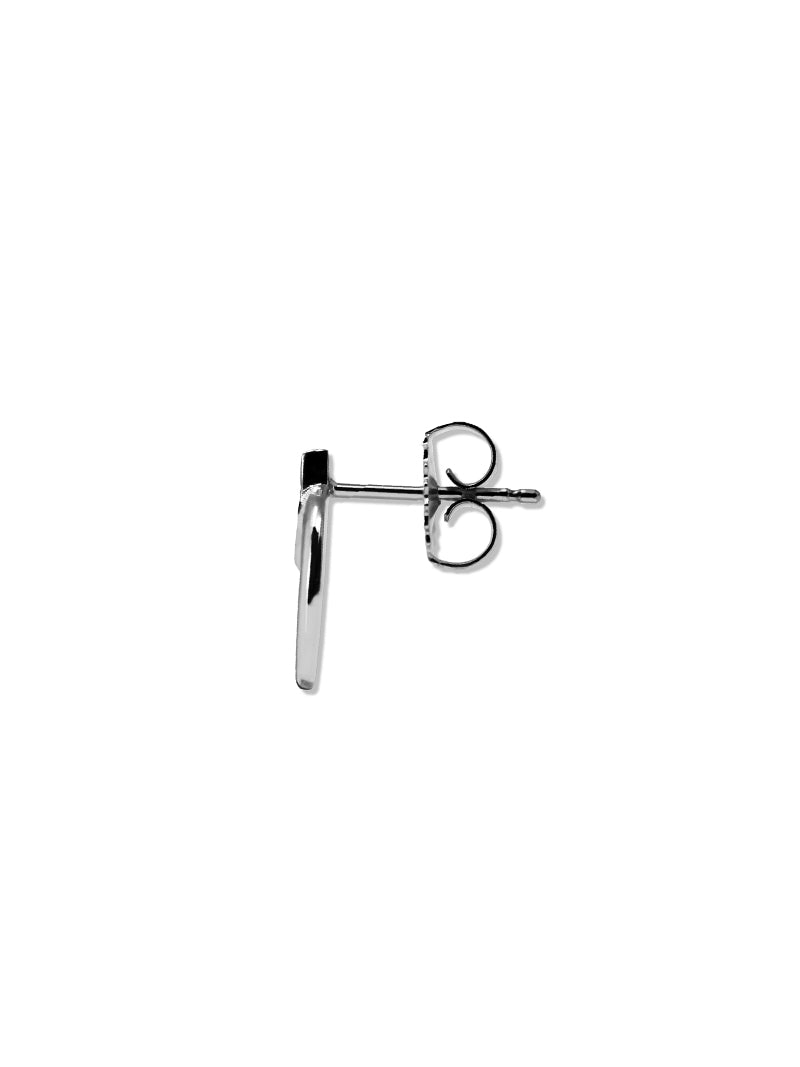 Jac+Jo Gothic Diamond Open Circle Studs