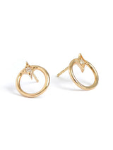 Jac + Jo Clous d’Oreilles Cercle Ouvert de Diamants Gothiques