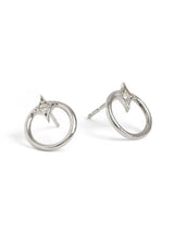 Jac+Jo Gothic Diamond Open Circle Studs