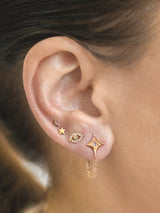 Jac+Jo Gothic Diamond Chain Earrings