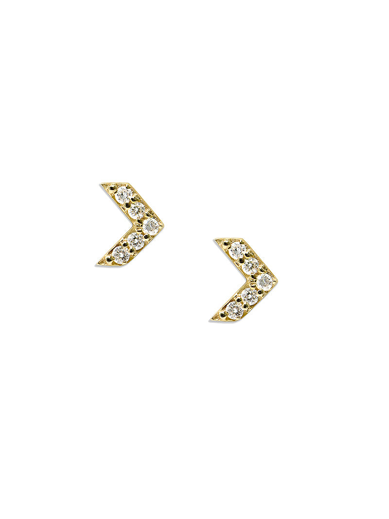 Jac+Jo Pavé Arrow Tail Studs