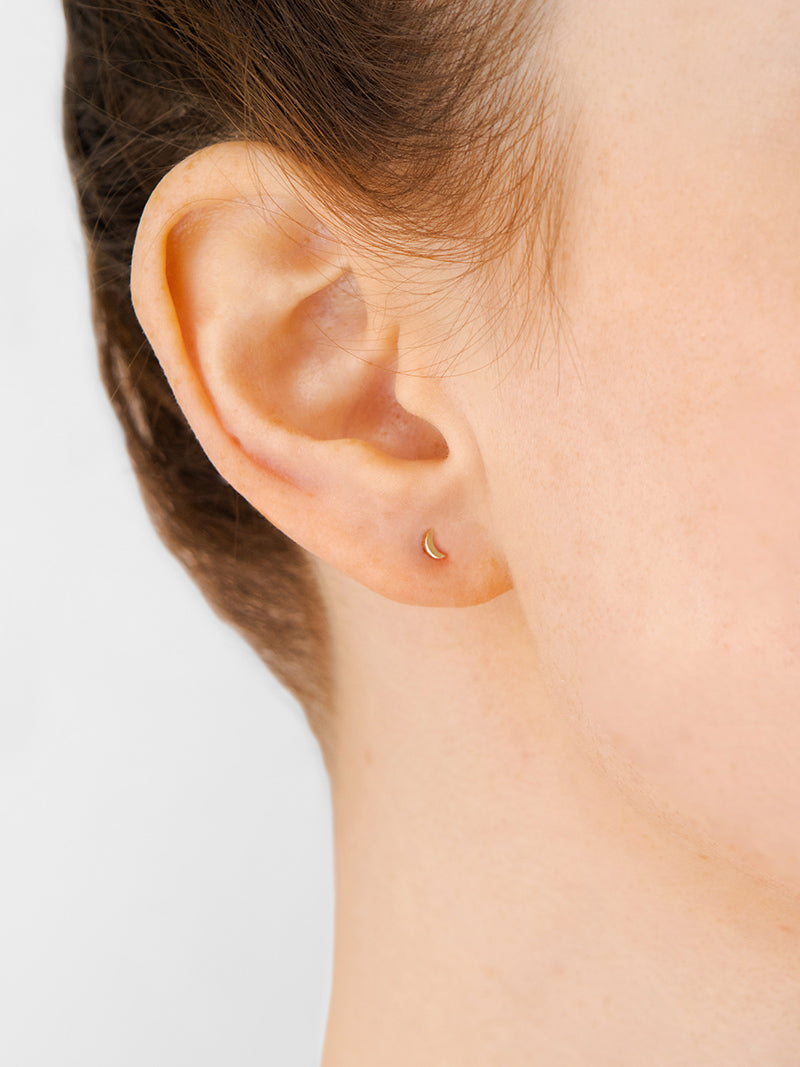 Jac+Jo Icon Moon Studs