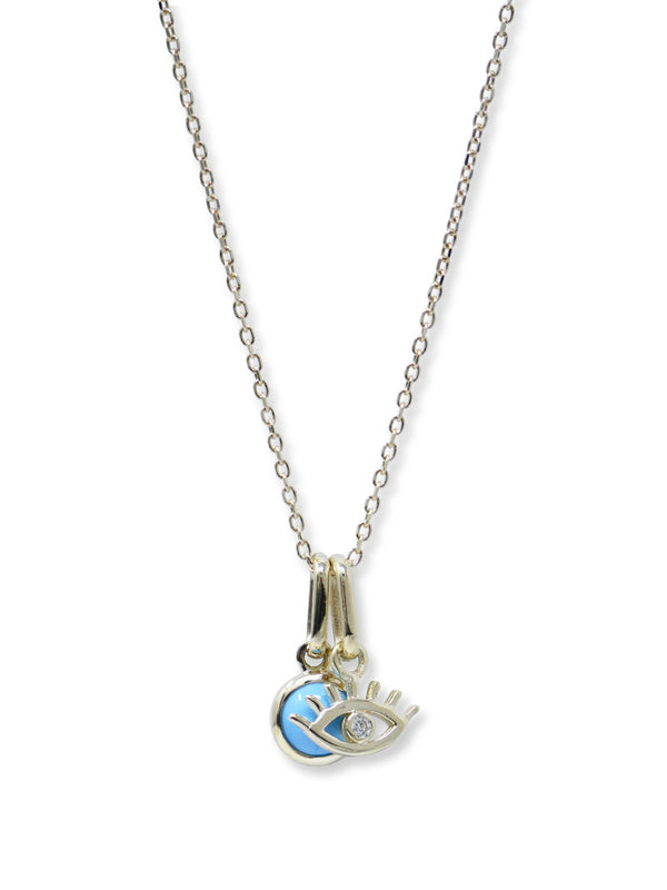 Anzie x Mel Soldera Lash Evil Eye Charm Necklace
