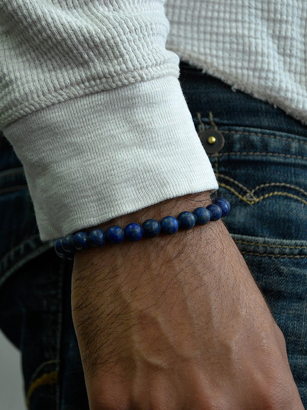 Men's Matte Lapis Bohème Bracelet