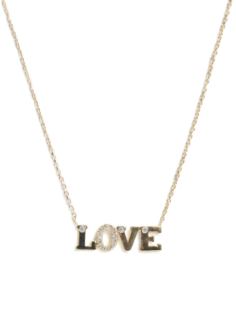 Love Letter LOVE Bar Necklace